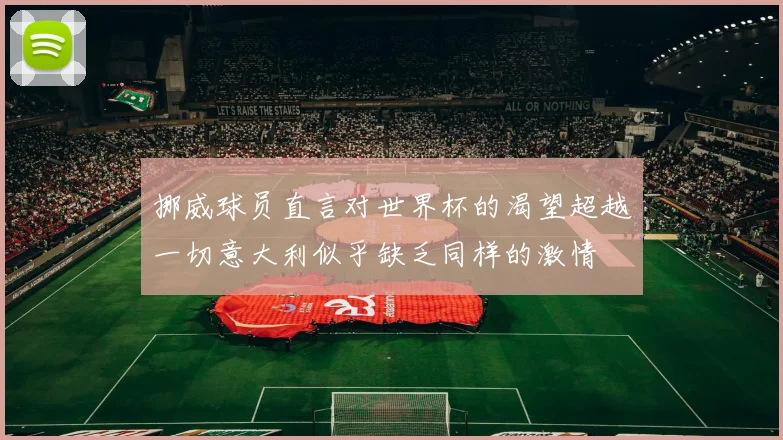 挪威球员直言对世界杯的渴望超越一切意大利似乎缺乏同样的激情